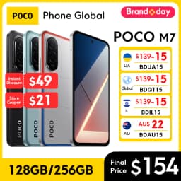 POCO M7 Global Version Smartphone 128GB/256GB Snapdragon 685 7000mAh battery Immersive 6.9" FHD+ Display 33W Charging 50MP NFC