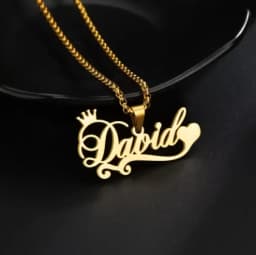 Personalized Customization of Name Pendant Necklace with Different Fonts and Styles for Perfect Party and Holiday Gifts Family