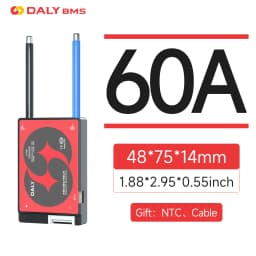 Daly Lifepo4 4S BMS Li-ion 18650 Battery 16S 48V 17S 20S 24S 60V 20A 40A 60A 100A 150A 200A 250A Scooter Balance with NTC