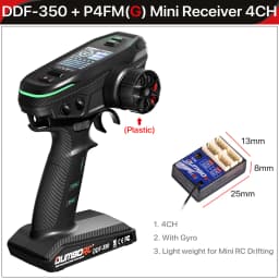 DUMBORC DDF-350 Transmitter with Receiver 2.4G 10CH Digital Radio Remote Controller for RC Car Boat Tank LCD FHSS System