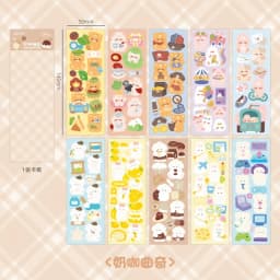 10 - 100PCS Cute Sparkle Polco Deco Sticker Pack - Korean Kawaii Glitter Sticker Seal for Toploaders, Polaroids & Photocard