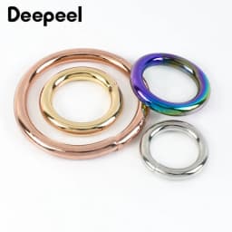 20Pcs 20/25/32/38mm Metal O Ring Buckles for Bag Straps Backpack Loops Clasp Keychain Connector Leather Hardware Accessories