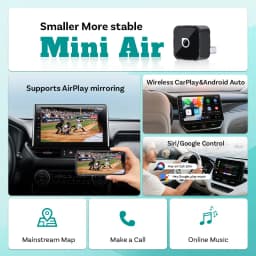 OTTOCAST MINI AIR Cube 4.0 Wireless CarPlay Android Auto Adapter  3 in 1 Dongle Airplay Screen Mirroring Dongle Car Accessories