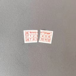 200pcs new 26/27/28 year Red Blue Black rectangular fragile label 16X8mm product seal warranty Tear invalid sticker