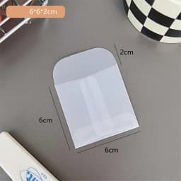 100pcs Translucent White Paper Envelope Packaging Bags DIY Jewelry Photo Cards Freebie Sticker Christmas Gift Wrapping Pouches