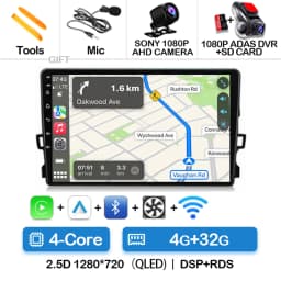 Android 16 Car Radio For Toyota Auris E150 2006 2007 2008 2009 2010 2011 2012 Multimedia Stereo Player Wireless Auto Carplay DVD