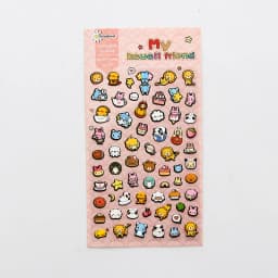 Lovely 1 Sheet PVC Stickers for Diary Scrapbook Notebooks Decoration Stationery Sticker Cartoon Packing Label School Supply