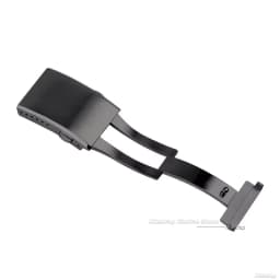 Extended Fold Solid Watch Buckle for Seiko 18mm 20mm 22mm Silver Double Push Safety Milled Clasp Stainless Steel Watchband Clasp