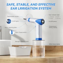 Large Capacity Ear Wax Removal Kit 500ML Ear Cleaning Tool with Clear LED Display USB Rechargeable Electric Ear Irrigation Tool