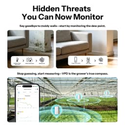 SONOFF SNZB-02B AirGuard TH Lite Zigbee Temperature Humidity Sensor,High-Accuracy Sensing, 6-Month Data Log,Long Battery Life