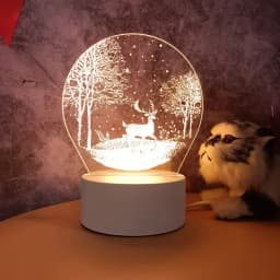 3D Lamp Acrylic LED Night Lights Bear Dinosaur Child Night Light Led for Bedroom Decoration Christmas Decor Wedding Party Favors