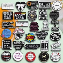 Funny Quotes Saying Enamel Pins Custom Start Each Day Grateful Heart WALKING HR VIOLATION Brooch Lapel Badge Jewelry Wholesale