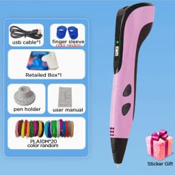 New 3D Pen 3D Printing Pen for Children 1.75mm PLA Filament DIY Drawing Birthday Christmas Gifts for Kids