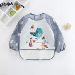 Waterproof EVA Full Sleeve Baby Bibs Children Apron Long Sleeve Feeding Smock Kids Eating Breastplate Infant Scarf Clothing