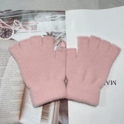 Comfortable Soft And Warm Woolen Gloves For Autumn And Winter Outdoor Cold Proof And Warm Woolen Knitted Half Finger Gloves