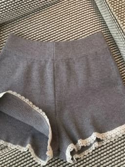New Elegant Knitted A-Line Short Pants Soft Casual Pants High Waist Briefs Polyester Fiber High Waist Bum-Lifting Spring Season