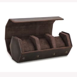 Vintage Genuine Leather Watch Roll Box 1/2/3/4/6/8 Grids Watch Travel Case Organizers Display Holder Men Women Watches Jewelry