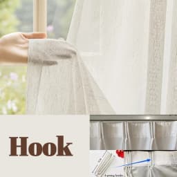 Linen Textured Tulle S Fold Sheer Curtains for Living Dining Room Bedroom Window Farmhouse Luxury Decoration Partition Drapes