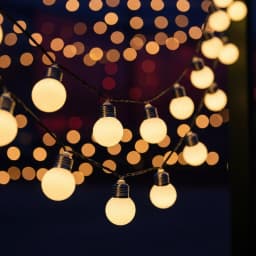 6M Patio String Light Bulbs G50 Milky Outdoor Camp Waterproof Lamp Garden Patio Christmas Decoration