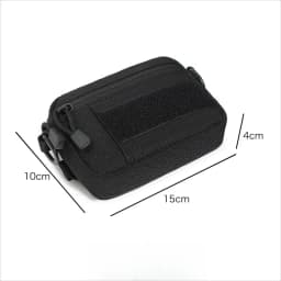 Molle Waist Pack & Shoulder Bag 600D Nylon Organizer for Daily Essentials & Gadgets Tactical EDC Pouch Compact