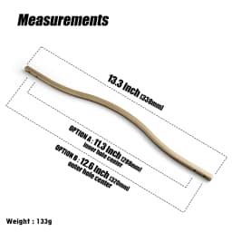 Goo-Ki Low Profile Antique Brass Cabinet Pulls Double Hole Centers(11.4''/12.6'') Zinc Alloy Handle for Drawer Cupboard Wardrobe