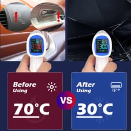 Car Sunshade Umbrella Protector Parasol Cartoon Eyes Summer Front Window Sun Cooling Interior Windshield Protection Auto Shading
