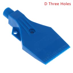 Wideth Plastic Air Knife Air Blowing Drying Flat Fan Nozzle Male Thread Wash Jet Nozzle Plastic Blowing Nozzle