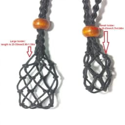 1pc Necklace Cord Empty Stone Holder Natural Quartz Crystal Raw Stone Chakra Point Healing Fish Netted Indians Amulets Pendant