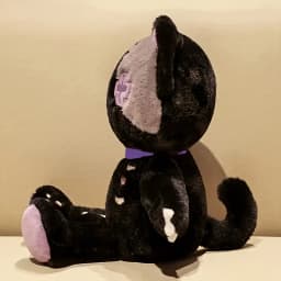 35cm 2 Colors Skeleton Cat Plush Toys Unique Cat Stuffed Animals Halloween Skeleton Cat Plush Doll Eid Mubarak Halloween Gifts