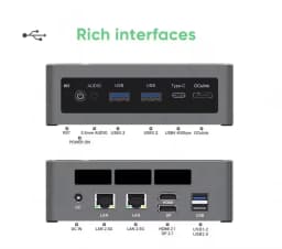 Topton Mini PC Gamer Intel Ultra 9 285H ES 7 255H ES 5 235H ES OCuLink USB4 2x2.5G LAN 2xNVMe Desktop Computer Windows 11 WiFi6E