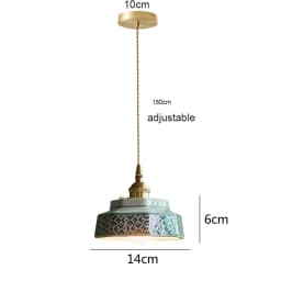 Vintage Ceramic LED Pendant Light Cafe Loft Dining Room Bedside Home Decor Japanese Chandelier Hanging Lamp Luminaire Kitchen