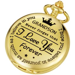 Best Gift Quartz Pocket Watch Chain To My Son Necklace Fob Watches Men Children's Day Kids Boy Gift Present Reloj De Bolsillo