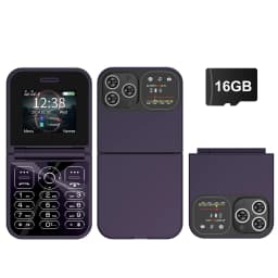 SERVO Classic Small Flip Mobile Phone 2G Dual SIM Card Blacklist Speed Dial 2.0" Screen 180° Fold Button Cellphones New Upgrade