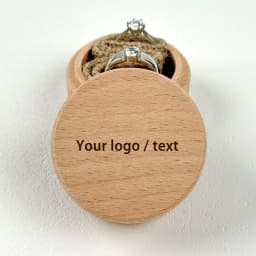Free Personalized Engagement Ring Box Wooden Ring Box for Wedding Custom Proposal Engraved Ring Bearer Anniversary Gifts for Her