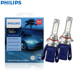 Philips LED H4 H7 HB3 HB4 H8 H11 H16 Ultinon Essential Car Headlight 6000K Bright White HIR2 9012 9005 9006 LED Upgrade Lamps