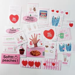 SKYSONIC OAB Sticker Moodpack Pink Decorative Paper Pack Korean Packaging Paper Material Journal Scrapbooking Decor Supplies Set