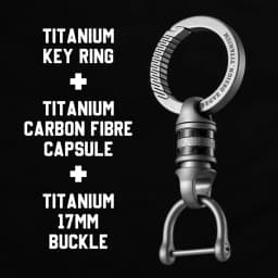 Luxury Titanium Key Chain Magnetic Spin Rotary for Car Key Ring Connector Anti-off Holder Men EDC Quickdraw Buckle Male Gadgets