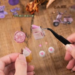 100pcs Retro Trendy PET Sticker Gift Box Creative Decoration DIY Junk Journal Scrapbooking Material Children's Festival Gift