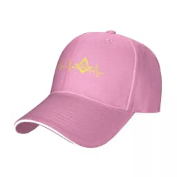 Freemason EKG Heartbeat Square Compass Masonic Baseball Cap Hip Hop Freemasonry Sandwich Hat Unisex Style Adjustable Caps