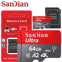 High Speed Micro SD Card U3 V30 A2 Memory Card 128G 256G for Digital Camera 4K Video Storage Compatible with Canon Nikon Samsung