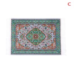 Dollhouse Carpet Turkey Welcome Mat Front Door Woven Rug Floor Carpet Living Room Miniature Accessories For Kids Dolls Coverings