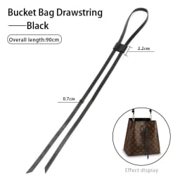 CRAZYSMITH Bag Straps Drawstring for LV Noe BB nano Mini Petit Bucket Bags Vachetta Leather Accessories Replacement Tension Cord