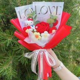 Artificial Flowers Creative Sanrio Hellokitty Bouquets Christmas Birthday Valentine Mother's Day Graduation Gifts