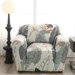 string printed sofa chair slipcovers armchair decoration elastic spandex for living room sofa cover stretch floral printed