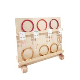 Wooden Earring Display Stand Multi-layer Earring Stud Earring Cardboard Jewelry Stand Solid Wood Counter Earring Jewelry Stand