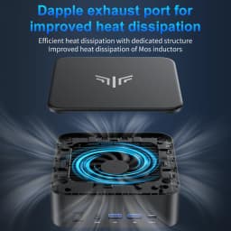 Nipogi E3B Mini Pc, Mini Pcs with Windows 11 Pro, Αμd Ryzen 5 7430U 16Gb Lpddr4 Ram 512Gb Ssd, Type-C, Wifi 6, Bt 5.2, with 4K at 60 Hz Support