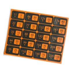Weight Stickers Self-Adhesive Weight Stack Labels Gym Equipment Weight Plate Sticker Fitness Equipment Stickers