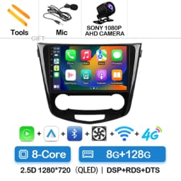 Android 15 Car Radio For Nissan Qashqai 2 J11 X-Trail T32 Rogue 2013-2021 QLED BT GPS DSP 4G LTE Autoradio Navigation 5G WIFI