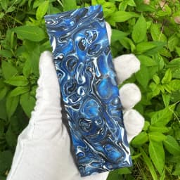 2pieces Various Colors Mixed resin Material for DIY Knife Handle Plate Handicraft Material Pattern Slingshot Handle Material