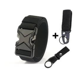 New Quick Release Metal Pluggable Buckle Tactical Belt Breathable Elastic Military Belts For Men Stretch Pants Waistband Hunting